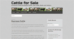 Desktop Screenshot of cattleforsale.org